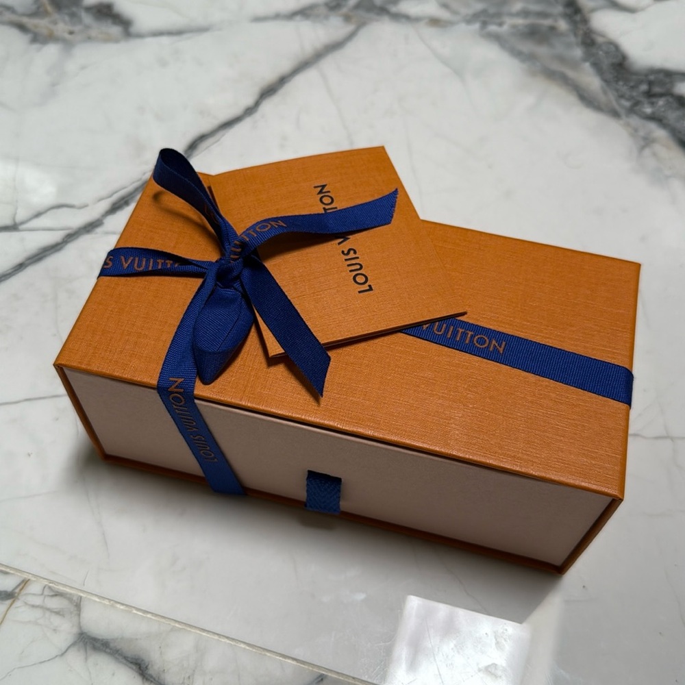 Louis Vuitton Box ( Sunglasses or Jewelry) with Ribbon and Card